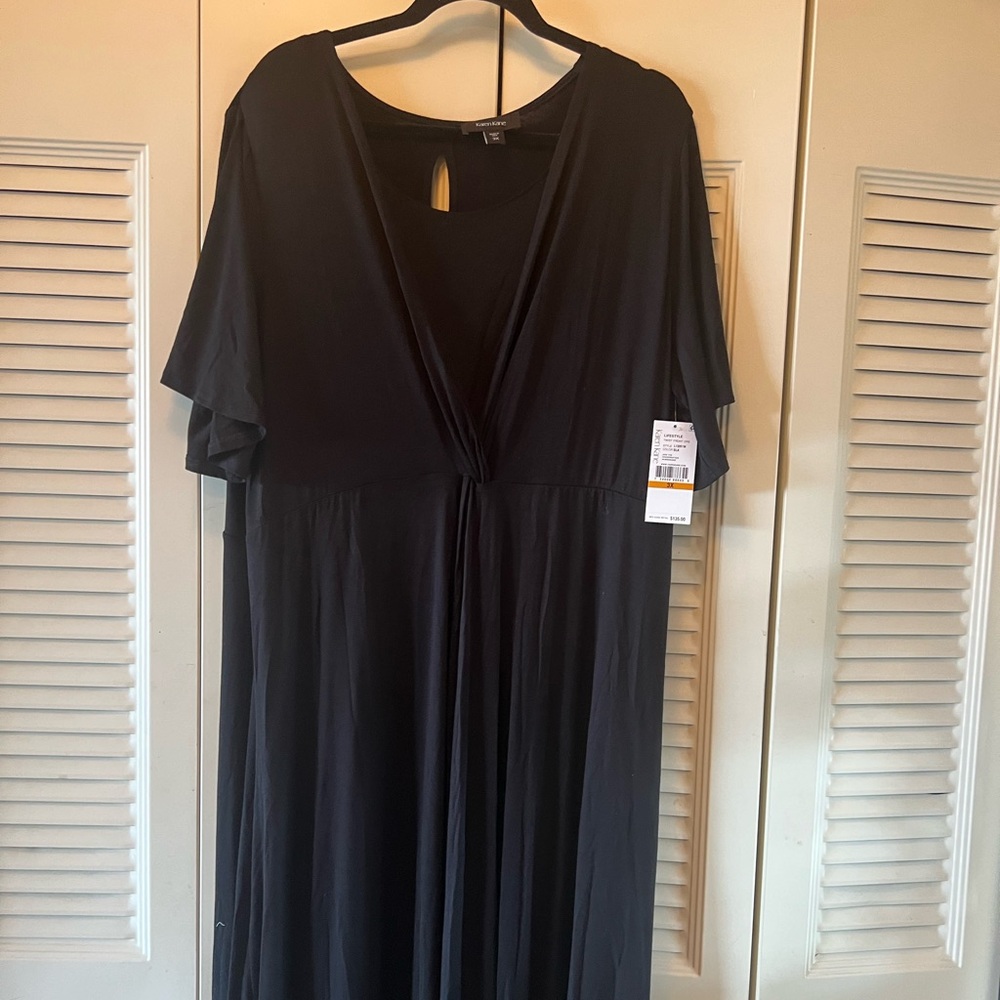 black v nevk dress with butterfly sleeves